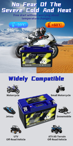 เครื่องจั๊มสตาร์ทรถจักรยานยนต์กำลังสูงแบตเตอรี่ลิเธียม20AH 9AH 12V แบบพกพา10AH - Product Image 2