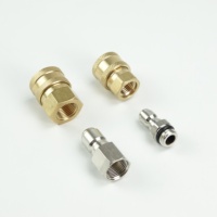 Connecteur rapide en laiton sans valve, modèle JST, pour machine à laver de voiture, avec garantie d'un an, joint en Buna-N.EPDM/FKM