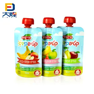 Paquete China Gualapack Doypack Juice Retort Pouch Stand Up Spout Pouch Bolsa de comida para bebés para frutas