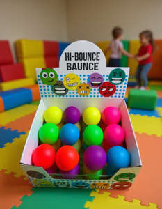 Ensemble de balles rebondissantes Hi-Bounce, équipement de jeu d'intérieur en plastique pour la maison, lot de 12 balles colorées - Product Image 2