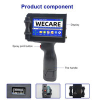 Impresora de Mano Portátil Mini WECARE WS-H71S de 25.4 mm OEM para Código de Lote TIJ en Cartón y Etiqueta para Cuero, Impresora Manual de Mano