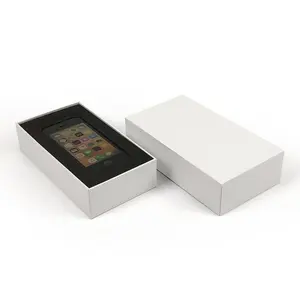 Caixa de papelão eletrônica vazia de alta qualidade para celular, logotipo personalizado, caixa de embalagem para smartphone