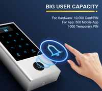 Contrôle d'accès WiFi Tuya OLED AC&DC avec gestion à distance, lecteur de cartes RFID 125KHz ID 13.56MHz