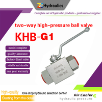 Vanne à bille en acier au carbone à trois voies haute vitesse et haute pression KHB 1/2 ou 3/4 pour machines de construction