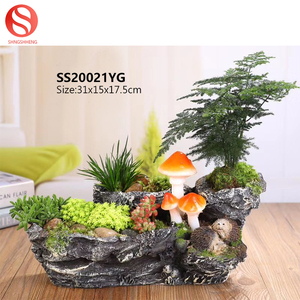 Amazon polyresin cactus planta suculenta maceta jardín <span class=keywords><strong>interior</strong></span> decoración <span class=keywords><strong>con</strong></span> música - Product Image 2