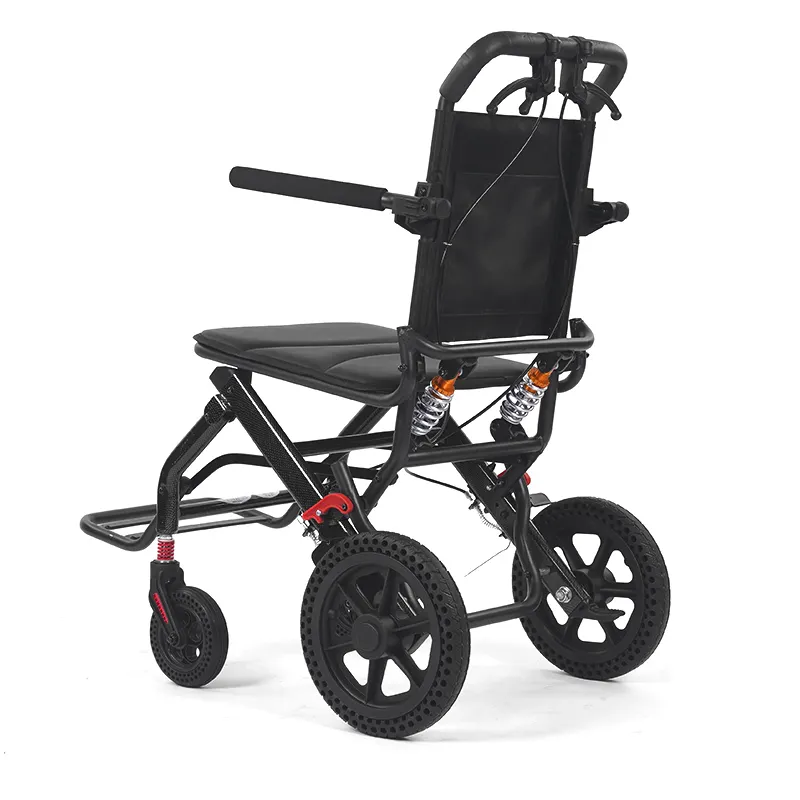 Sedia a rotelle portatile in lega di alluminio adatta per anziani e disabili da utilizzare a casa viaggi turistici trasporto