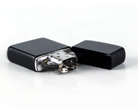 Briquet à essence coupe-vent en alliage de zinc avec logo personnalisable, idéal pour les cadeaux promotionnels (vente en gros)