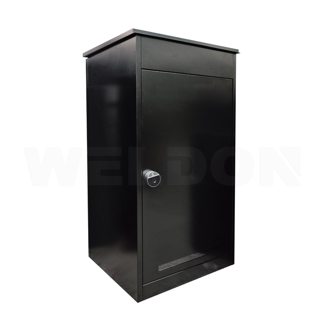 OEM/OED Factory Custom Metal Weatherproof Anti-Theft Free-Standing Delivery Flat-packed Assembly Post Box Parcel Box Courier Box