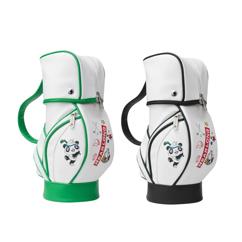 Mini Golf Bag Bottle Carrier Bag Wine Custom Logo Golf Wine Pouch High Quality Genuine Portable Golf Bag For Wine