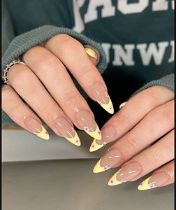 Uñas Postizas 3D con Diseño de Flores de Cerezo Rosadas sobre Base Transparente, Colección Romántica de Temporada - Product Image 1