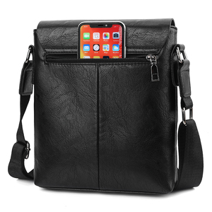 <span class=keywords><strong>VICUNA</strong></span> POLO accepter personnalisé propre Logo mode homme sac de messager minimaliste sac en cuir Pu messager ordinateur portable sac épaule - Product Image 5