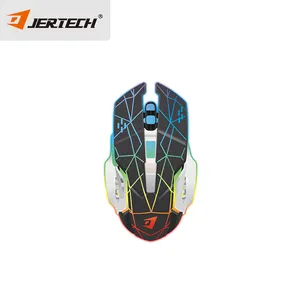 Jertech W200 Switches Buttons Two Model Mouse Wheel Shape Design RGB Breathing Led Ring Mouse Shenzhen High End Wireless Mouse