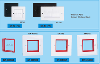Nouveau produit Single Gang Screwless UK Brush Plate Cable Through Wall Plate for UK Home Decoration 86*86mm