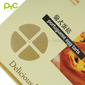 ที่กำหนดเองเปิดหน้าต่างไข่ทาร์ตเค้กกล่องอาหารบรรจุภัณฑ์กล่องของขวัญ Takeaway - Product Image 3