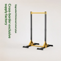 Barre de traction autoportante, station de dips, équipement de gym à domicile, barre de traction et de dips réglable en hauteur pour l'entraînement des adultes