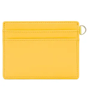 Importa prodotti Duty Free GRS PU portafoglio sottile porta carte in pelle LOGO personalizzato porta carte RFID minimalista da donna