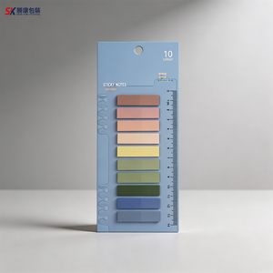 Bloc de notas adhesivas de 10 colores, pegatinas de índice autoadhesivas para organización de oficina - Product Image 1