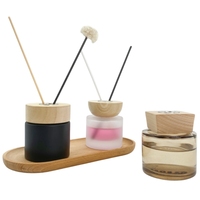 Diffuseur de haute qualité recyclable, cylindre rond en carton kraft, flacon de parfum en verre, tube en papier pour huile essentielle, cadeau