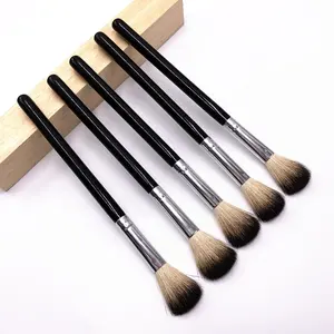 Cosmetic Tool Pro Face Detail Brush Goat Hair Cheek Highlight Makeup Brushes Fluffy Blending Brush