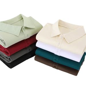Polo de golf unisexe, tailles mixtes, 100% coton, broderie personnalisée, uniforme, séchage rapide, respirant, polo de sport - Product Image 1