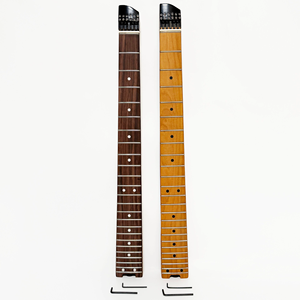 Mástil de guitarra sin cabeza de arce tostado mate de fábrica, 25 trastes, 6 cuerdas, con <span class=keywords><strong>afinador</strong></span> bloqueable para guitarra eléctrica sin cabeza - Product Image 5
