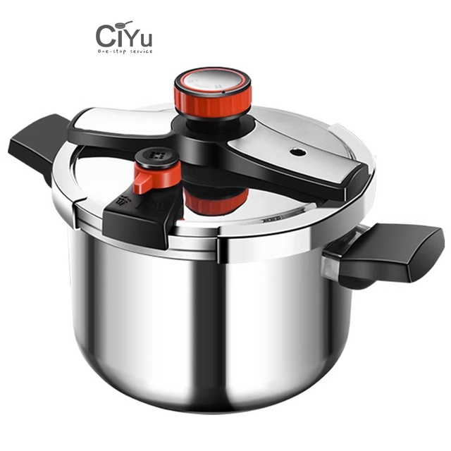 Wholesale 5 10 Litre 6 8 L Silver crest German High Pressure Cookers Kitchen Gas Stove 304 Stainless Steel Pressure Cooker Pot