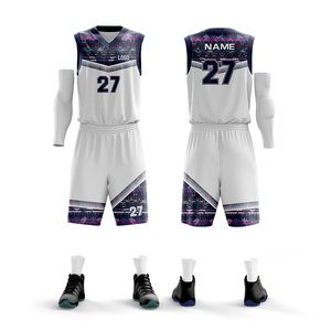 Derniers modèles de maillots de basket-ball OEM, fabricant de maillots de basket-ball sublimés innovants de premier rang pour les clubs - Product Image 6