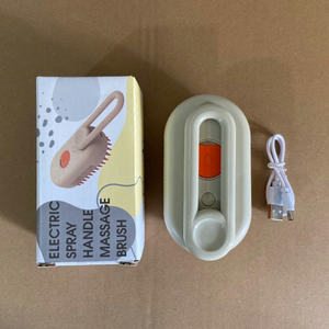 <span class=keywords><strong>Brosse</strong></span> de toilettage pour animaux de compagnie 3 en 1 auto-nettoyante, pliable, pour chiens et chats, avec fonction de pulvérisation d'eau et de vapeur - Product Image 5