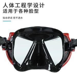 Masque de plongée ZMZ à double lentille en verre trempé anti-buée pour sports nautiques adultes - Product Image 4