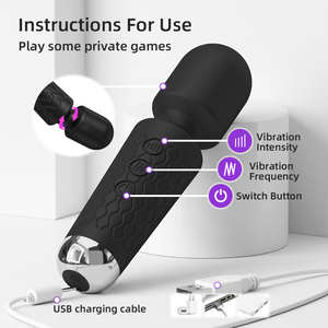 Großhandel Silikon Wiederaufladbarer IPX5 Wasserdichter Vibrator Erotikspielzeug mit 20 Frequenzen für Frauen Klitoris-Stimulation - Product Image 5