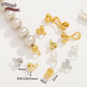 Nantong Bud clasp ทองแดงขนาดเล็กชุบเครื่องประดับค้นหาเครื่องประดับลูกปัด DIY - Product Image 2