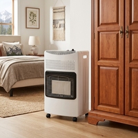 Chauffage au gaz infrarouge céramique sur roulettes, portable et autonome, pour usage commercial et domestique, idéal pour la maison, le bureau et la chambre, à économie d'énergie