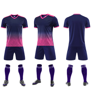 เสื้อเจอร์ซีย์และชุดวอร์มฟุตบอลของผู้ชายชุดเล่นฟุตบอลสีเหลืองม่วงแบบสั่งตัดตามแบบได้ - Product Image 5