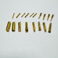Fiche banane ronde personnalisée de différentes tailles en laiton plaqué or 24K haute puissance mâle Mini 2mm 3.5mm 4mm 5mm connecteur adaptateur PCB