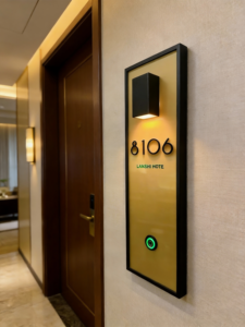 Nuevo 2026 RFQprint Placa <span class=keywords><strong>de</strong></span> Puerta Iluminada Moderna Verificada para Hotel con Señalización <span class=keywords><strong>Exterior</strong></span>, Interruptor Táctil y Funciones DND MUR - Product Image 2