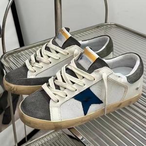 Zapatillas de Lujo de Diseñador con Estrellas Blancas, Transpirables, Antideslizantes, Cómodas, Estilo Urbano, Tendencia de Moda, Doradas con Efecto Desgastado - Product Image 6