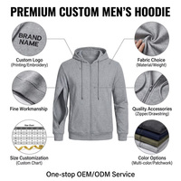 Hoodie Medis Berbahan Polyester Katun Fleece Lembut dengan Ritsleting Ganda di Lengan, Pakaian Adaptif Berkualitas Tinggi untuk Penggunaan Sehari-hari