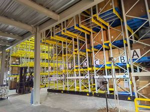 El Sistema de Estanterías Móviles para Paletas (<span class=keywords><strong>AR</strong></span> Mobile) es un Sistema en el que las Estanterías para Paletas se Colocan sobre Bases Móviles Guiadas por Rieles Fijos - Product Image 3