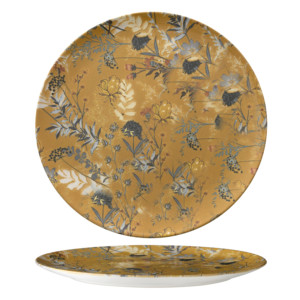 Assiette plate botanique couleur moutarde 32 cm Mod. Monaco M1934 - Product Image 1