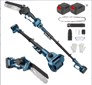Mini-tronçonneuse électrique industrielle 21V 6 pouces pour bricolage, OEM, à longue portée, avec batterie lithium rechargeable, pour le travail du bois - Product Image 1