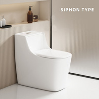 Ensemble de toilette monobloc en céramique à double chasse d'eau Réservoir dissimulé Articles sanitaires en marbre de couleur personnalisée P-Trap Drainage WC Accessoire de salle de bain