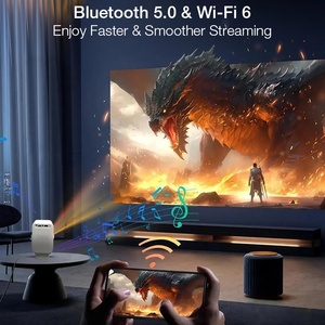 Mini-projecteur LCD Android portable le plus vendu de la Foire de Hong Kong 2026, compatible vidéo 4K 720P, projecteur intelligent - Product Image 3