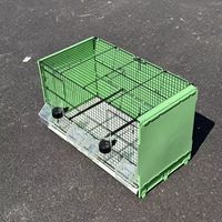 Cage d'élevage commerciale en métal pour oiseaux avec séparateur, grande cage à oiseaux pour fermes d'élevage, vente en gros de haute qualité depuis la Chine