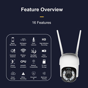 Kamera Dome Pintar Tuya 4MP Nirkabel PTZ Pelacakan Otomatis Deteksi Gerakan Penglihatan Malam CMOS Audio Dua Arah IP65 Tahan Air untuk Rumah - Product Image 2