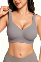 Soutien-gorge grande taille à couvrance totale, style européen/américain, imprimé léopard, sans couture, respirant et fin – Meilleure vente transfrontalière