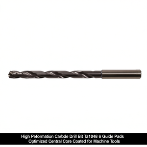 Ttake High Performance Carbide <b>Drill</b> Bit Ta1048 6 <b>Guide</b> Pads Optimized Central Core Coated for Machine Tools - Product Image 2
