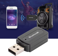 Adaptador USB 2 en 1 con Doble Salida, Adaptador BLE 5.3, Receptor y Transmisor de Música, Adaptador de Audio AUX de 3.5 mm con Doble Salida, Receptor de Música