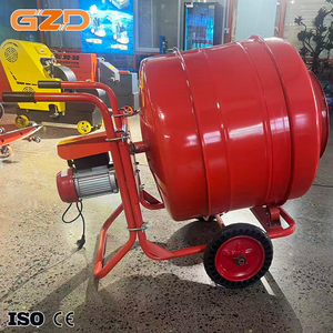 Mezcladora de Cemento Eléctrica GZD de 350L para Obras de Construcción, 4kW, Ligera, Portátil, con Dos Ruedas - Product Image 1