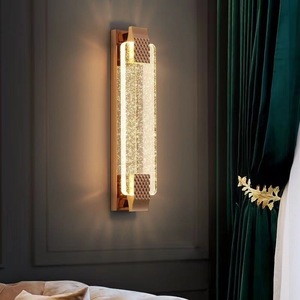Applique murale LED de luxe en cristal, <span class=keywords><strong>luminaire</strong></span> de <span class=keywords><strong>chambre</strong></span> à <span class=keywords><strong>coucher</strong></span>, lampe murale moderne de style français, vente chaude - Product Image 1