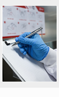 Stylo de détection de métaux ZAX, type à pression, stylo rechargeable pour les audits d'usine, stylo à bille à base d'huile personnalisable